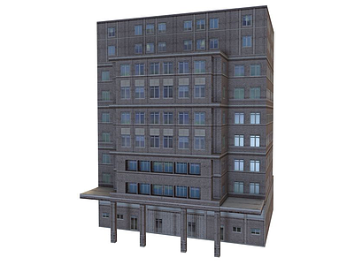 商业办公楼模型3d模型