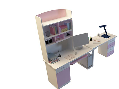3d现代电脑桌免费模型