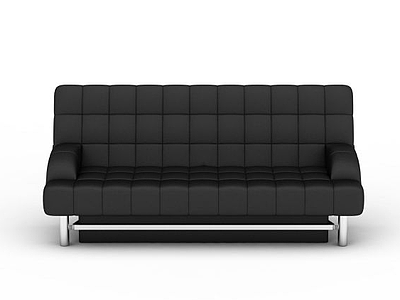 3d黑色沙发模型