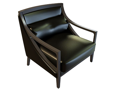 3d真皮沙发椅免费模型