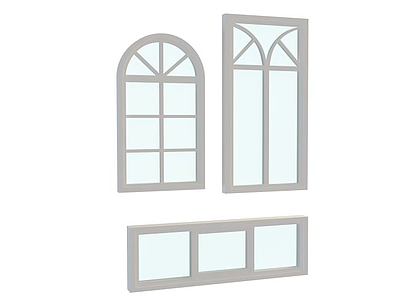 窗户组合模型3d模型