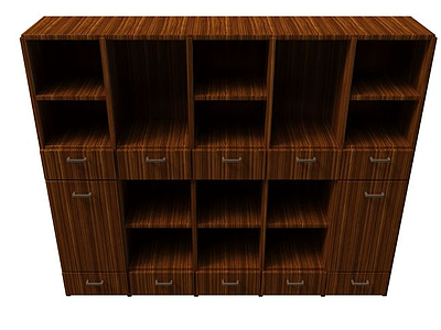 实木柜子模型3d模型