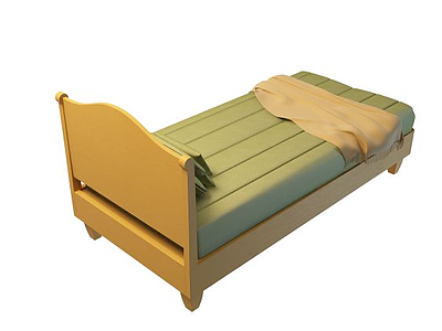3d卧室儿童床免费模型