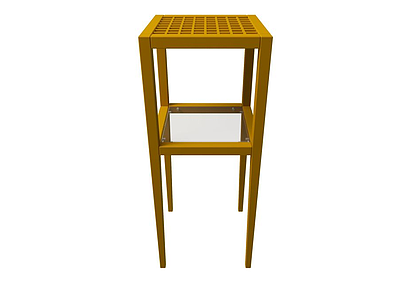3d镂空实木桌模型