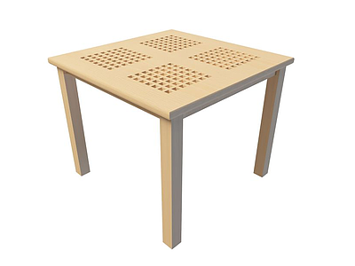 台面镂空桌模型3d模型