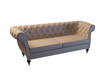软包沙发模型3d模型