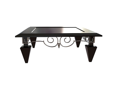 中式玻璃台面桌子模型3d模型