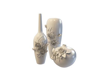 3d陶瓷花瓶模型