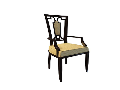 3d<font class='myIsRed'>中式古典餐椅</font>模型