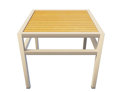 时尚木板桌模型3d模型