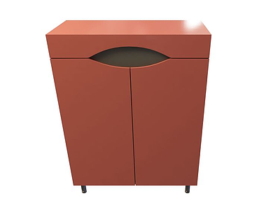 中式红色衣柜模型3d模型