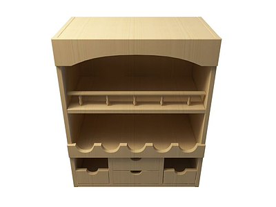 餐柜模型3d模型