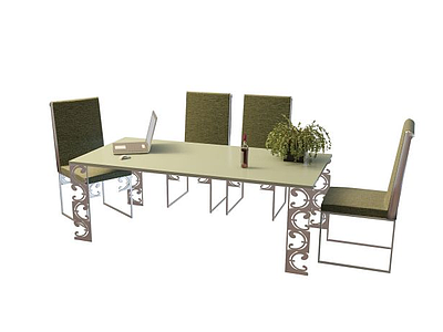 现代休闲桌模型3d模型