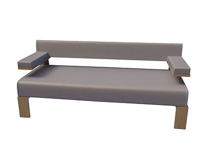 长方形沙发模型3d模型