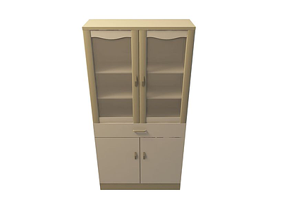 办公室书柜模型3d模型