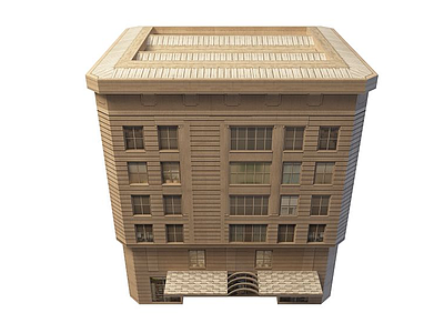 商住楼模型3d模型