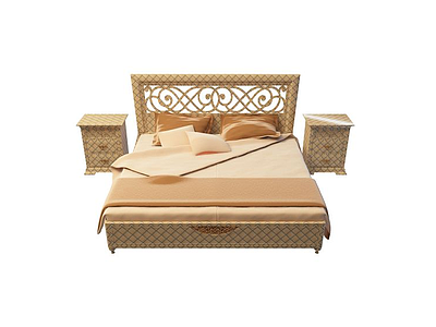 布艺沙发床模型3d模型