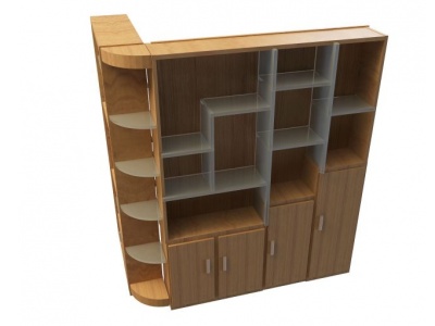 3d中式实木酒柜模型