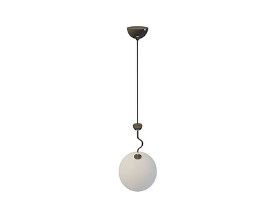 球形餐厅吊灯模型3d模型