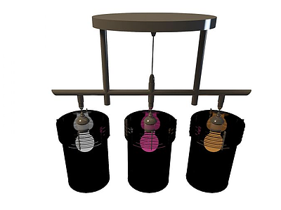 餐厅古典吊灯模型3d模型