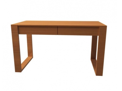 中式实木书桌模型