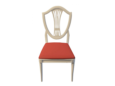 3d<font class='myIsRed'>白色木质座椅</font>模型