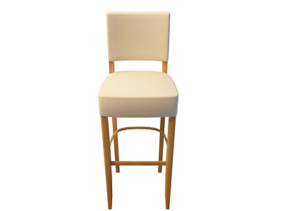 软座高脚椅模型3d模型