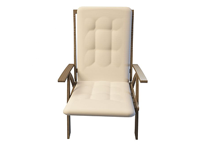中式实木躺椅模型3d模型