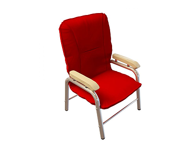 红色休闲椅模型3d模型