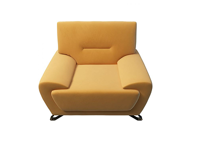 黄色沙发椅模型3d模型