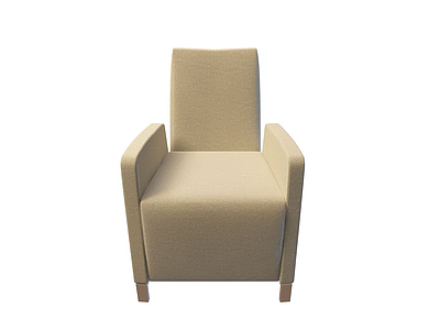 3d布艺沙发椅模型