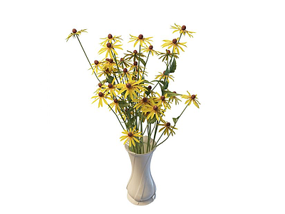 花瓶花艺模型