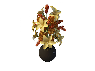 花瓶模型3d模型