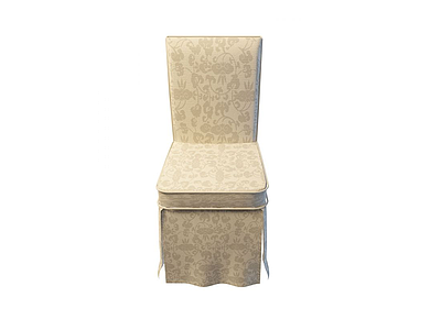 布艺宴会椅模型3d模型
