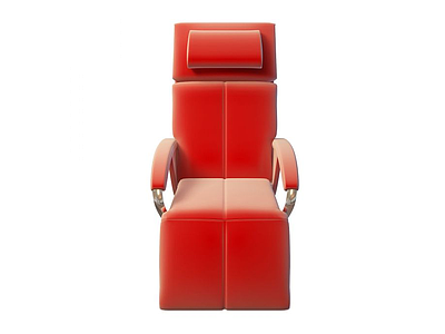 现代皮艺躺椅模型3d模型