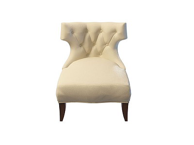 拉扣沙发椅模型3d模型