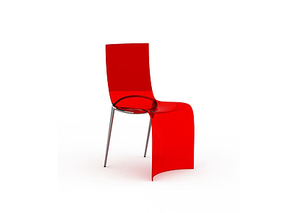3d<font class='myIsRed'>红色</font>椅子免费模型