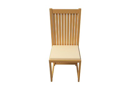 3d中式纯实木餐椅模型