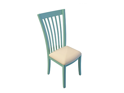 实木家居餐椅模型3d模型