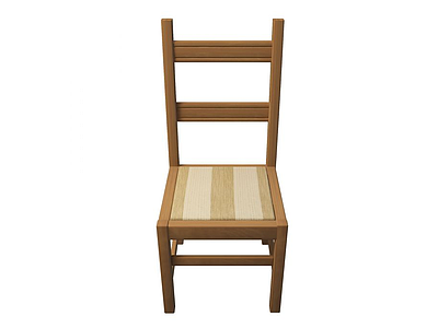 3d中式实木椅模型