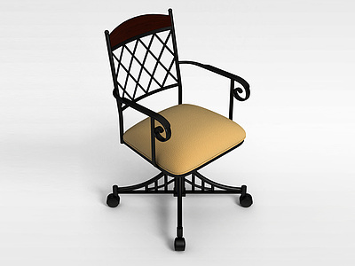 家用办公椅模型3d模型