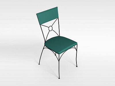 3d简约铁艺椅子模型