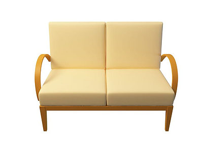 3d双人沙发椅模型