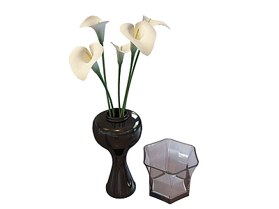 3d花瓶组合免费模型