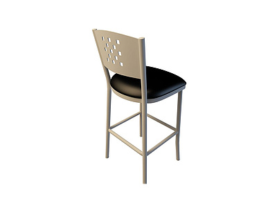 3d现代软座吧椅免费模型