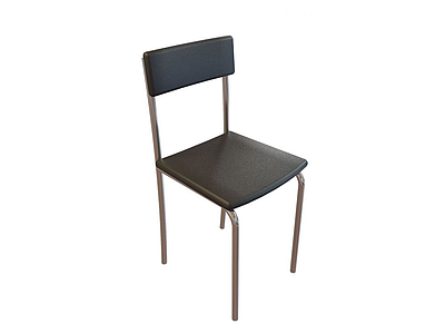 3d简约不锈钢椅模型