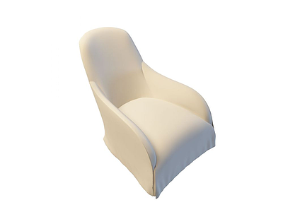 3d白色沙发椅免费模型