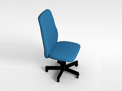 浅蓝办公椅模型3d模型