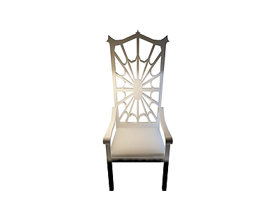 3d中式高背餐椅免费模型