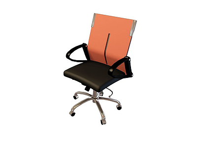 皮艺办公椅模型3d模型